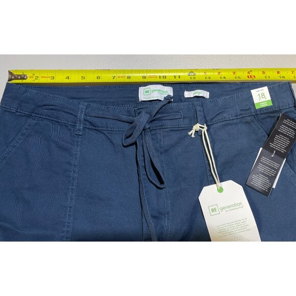 Regeneration by Celebrity Pink  Womens Size 18 SKINNY High-Rise Cargo Pants Blue - Picture 3 of 11